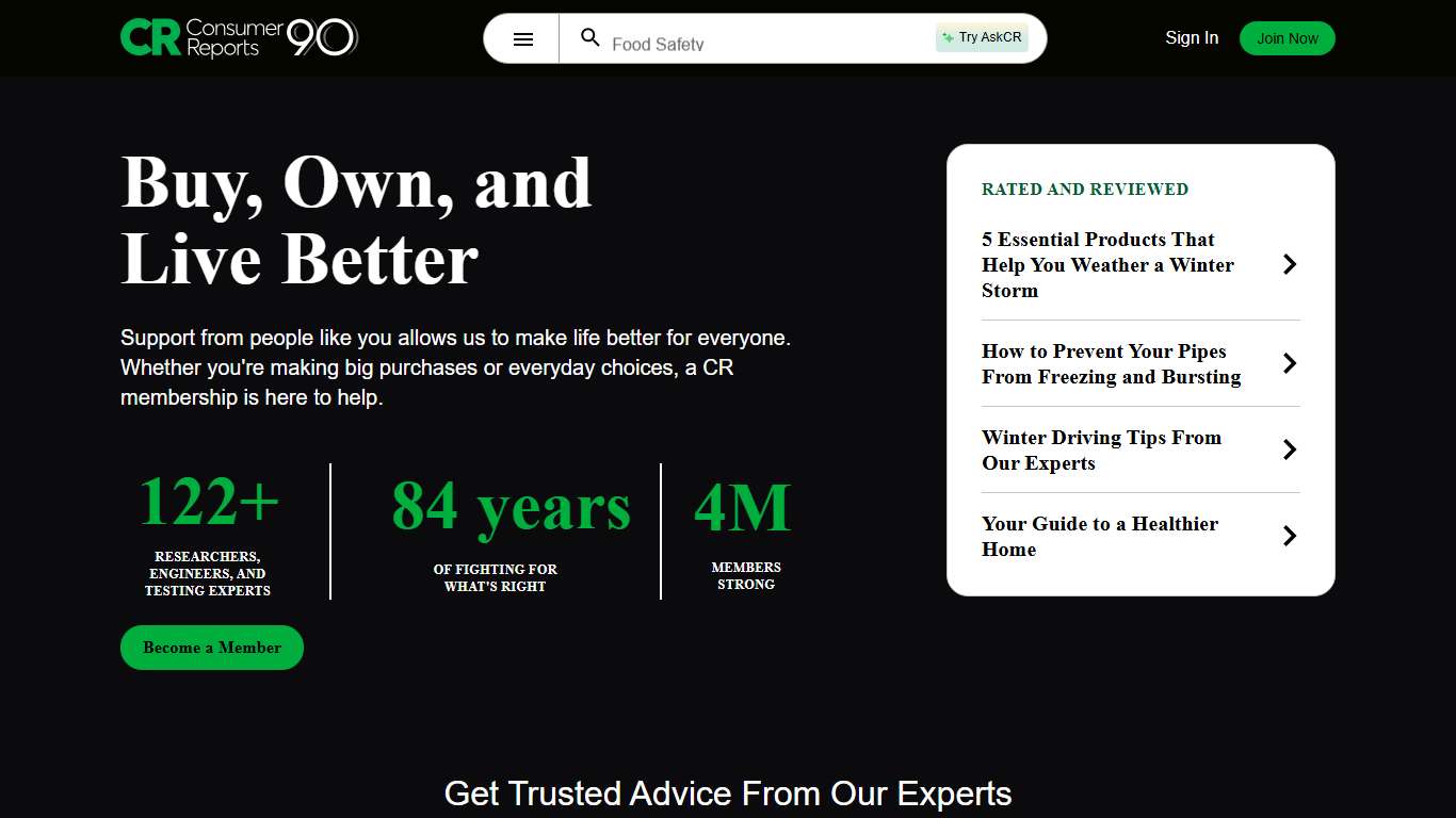 Product Reviews and Ratings, Buying Advice and Consumer Advocacy - Consumer Reports